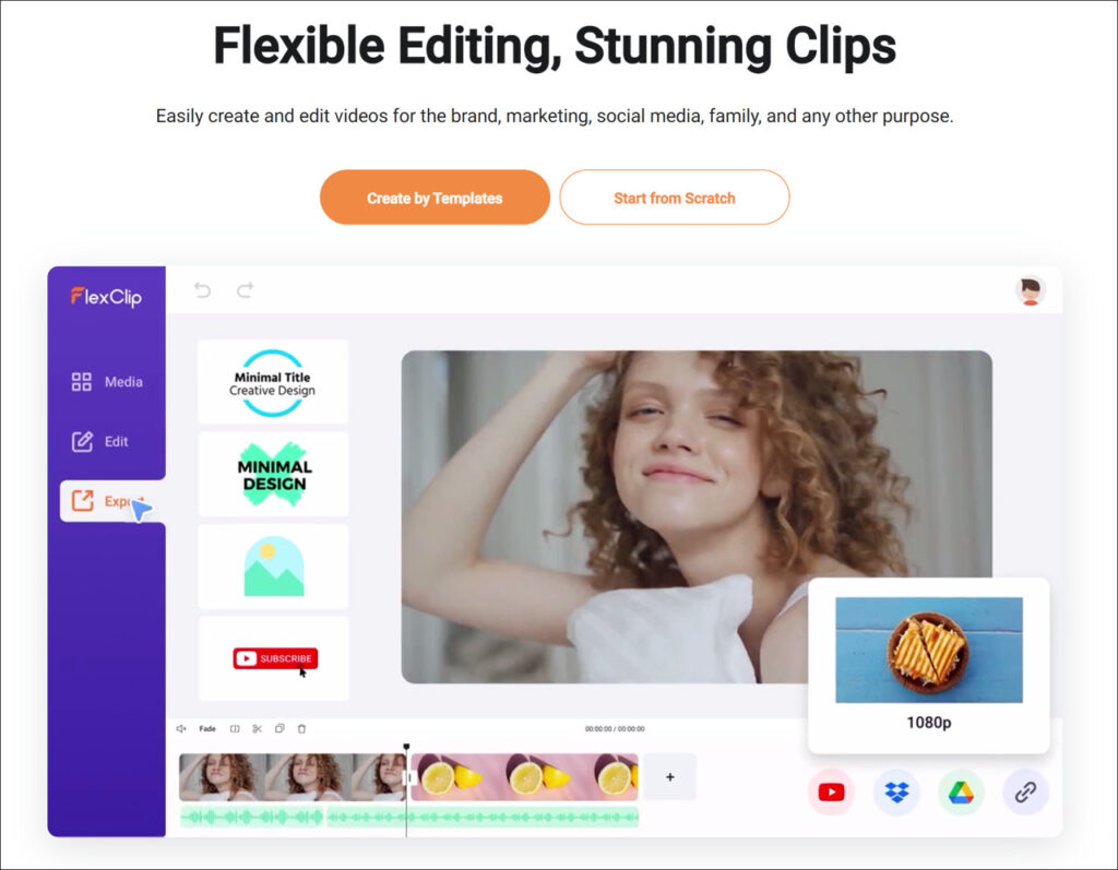 flexclip video editor