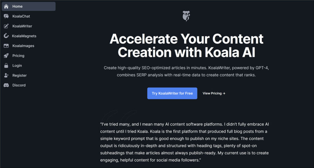 koalawriter ai writer