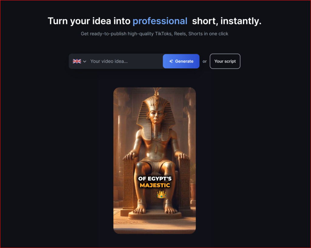 SmartShort AI short video generator