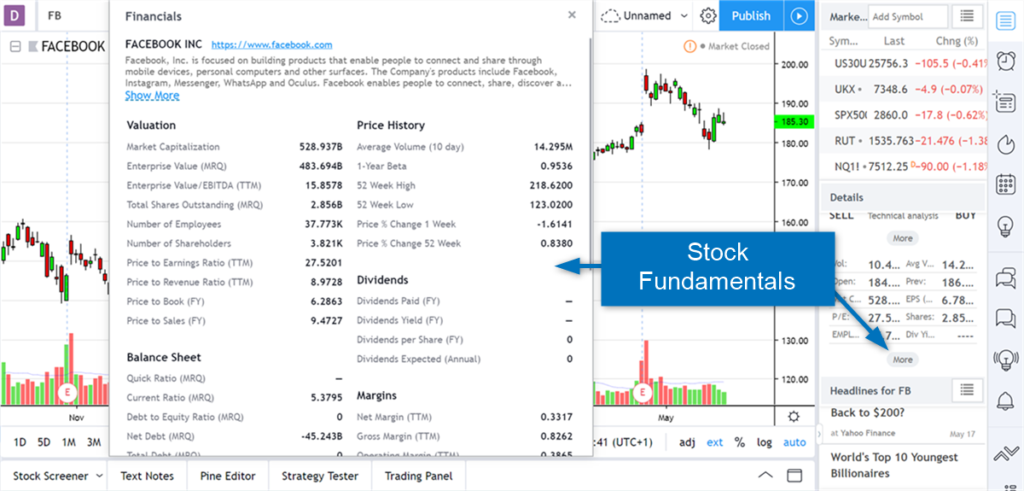 tradingview review stock fundamentals