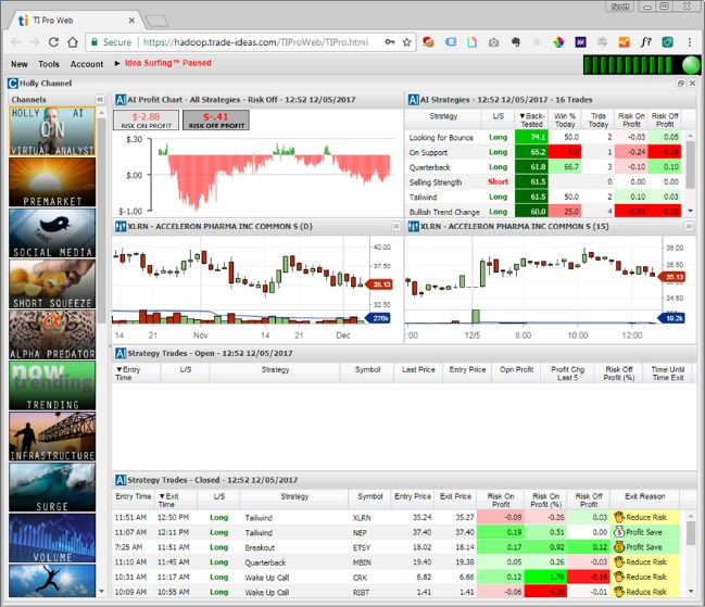 Trade Ideas Web Version