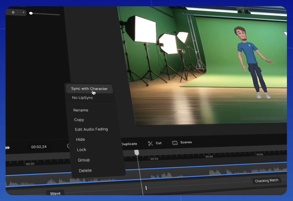 CreateStudio Automatic Lip Sync
