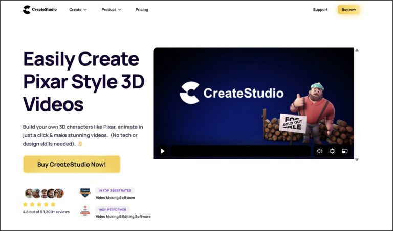 CreateStudio website