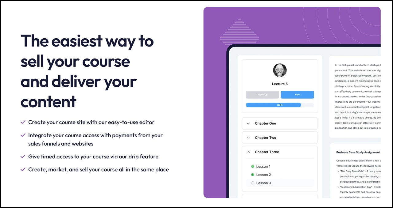 systeme.io course builder