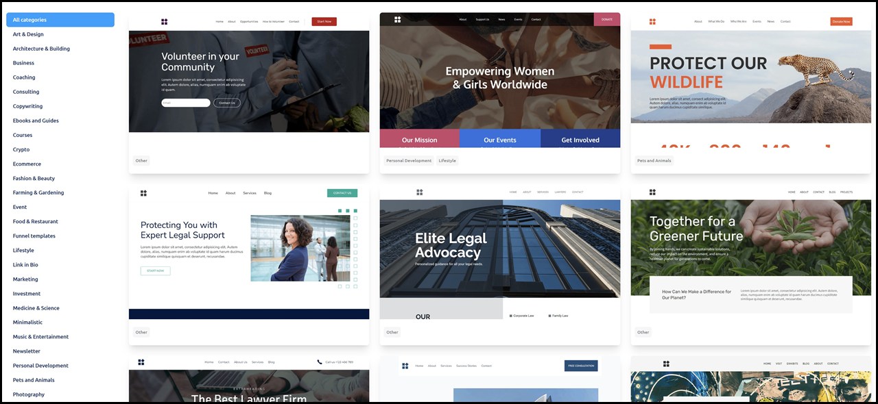 systeme.io templates