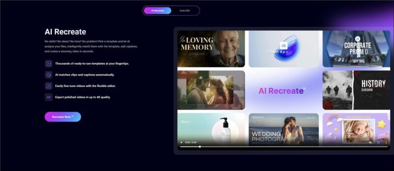 FlexClip AI Recreate
