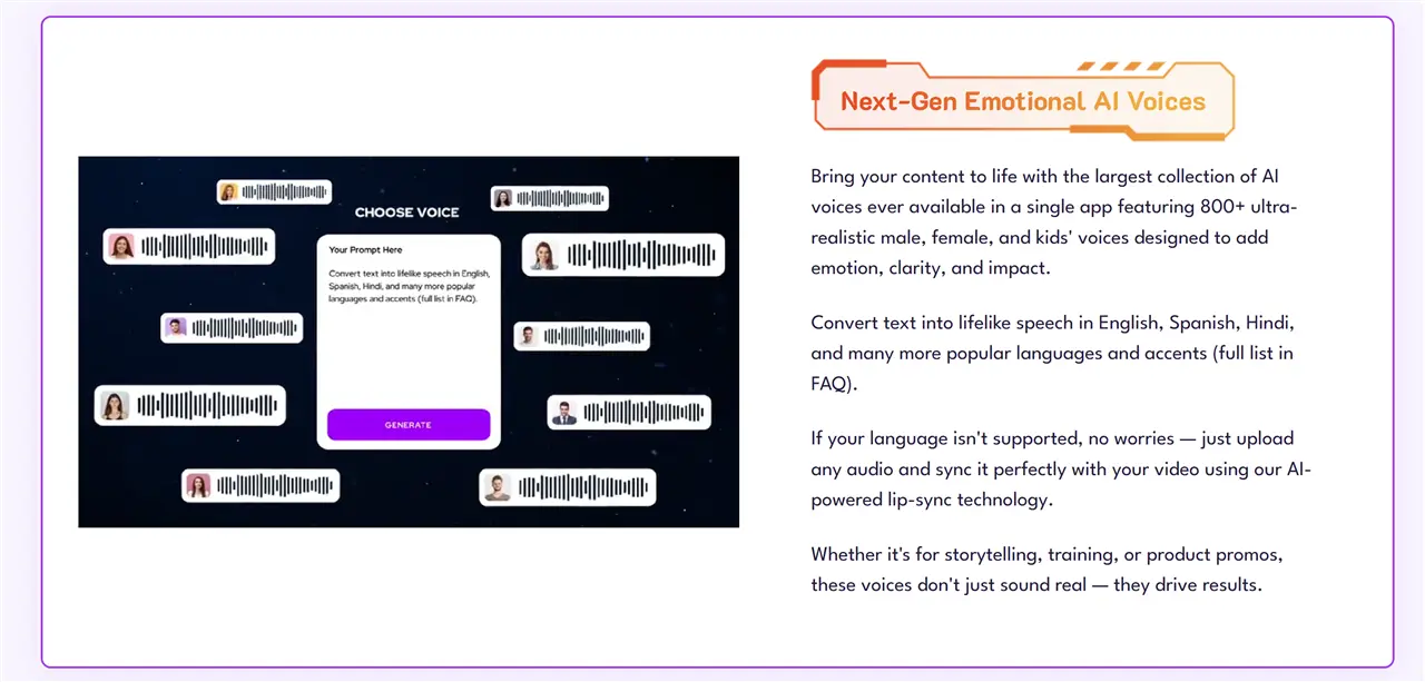 videoexpress ai review - ai voices